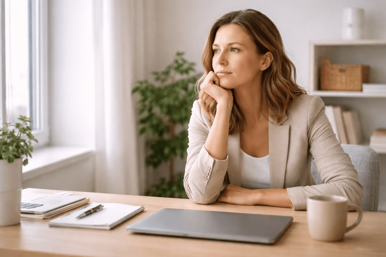 Person i samtale med psykolog om stress og utbrenthet